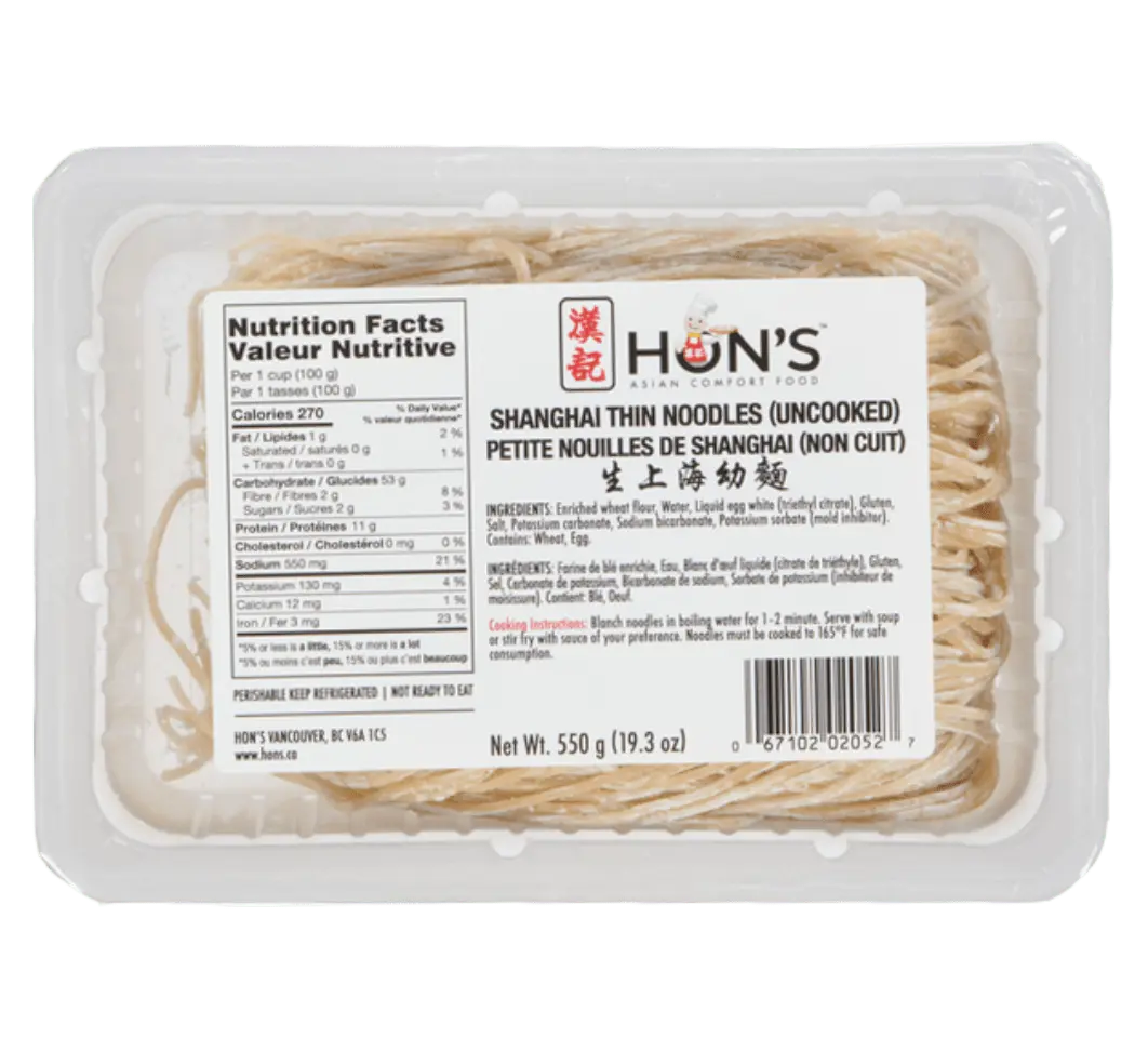 Uncooked Shanghai Thin Noodles 3